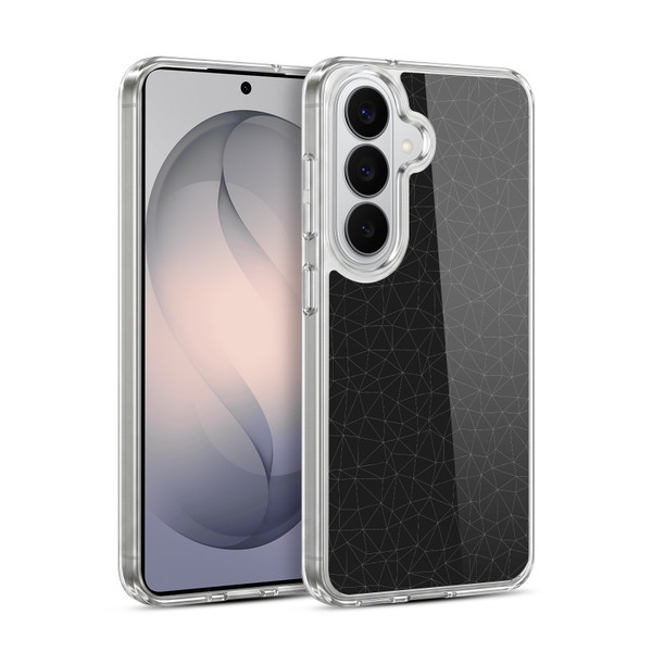 PLdesign Geometric Elegant White And Grey Soft Gel Case for Samsung Galaxy S26