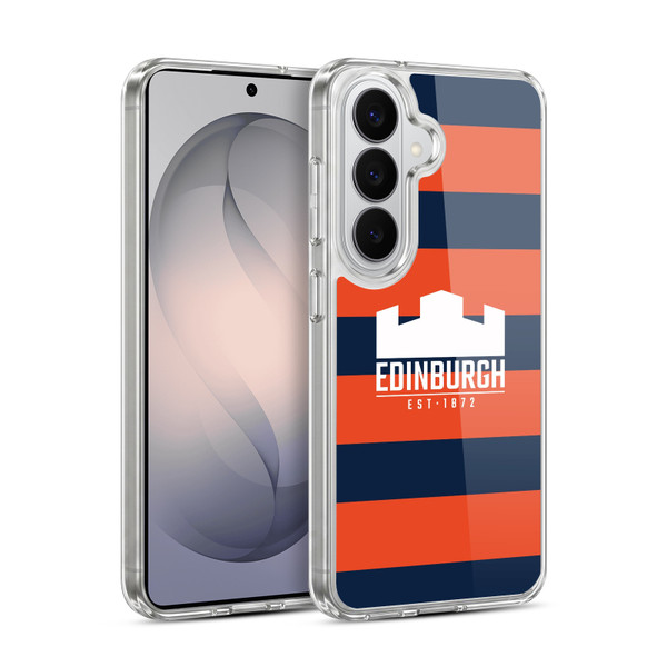 Edinburgh Rugby Graphics Stripes Soft Gel Case for Samsung Galaxy S26