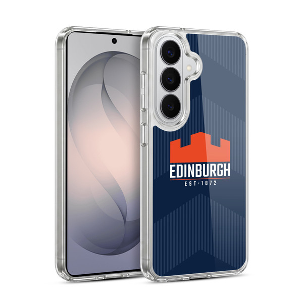 Edinburgh Rugby Graphics Lines Soft Gel Case for Samsung Galaxy S26 Plus