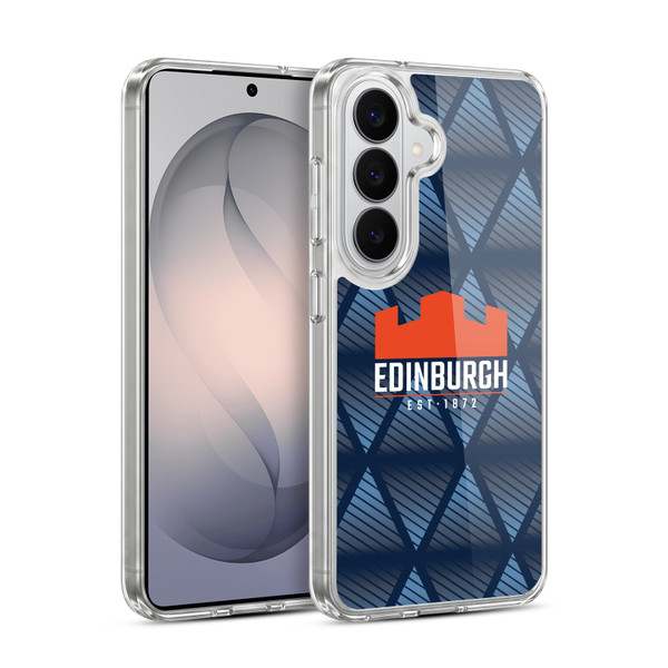 Edinburgh Rugby Graphics Pattern Soft Gel Case for Samsung Galaxy S26 Plus