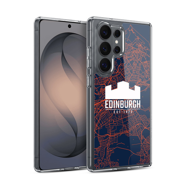 Edinburgh Rugby Graphics Map Soft Gel Case for Samsung Galaxy S26 Ultra