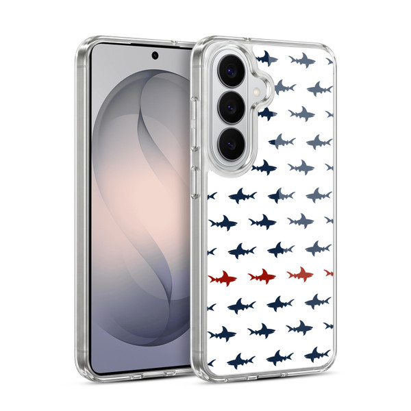 Head Case Designs Shark Prints Parallel Soft Gel Case for Samsung Galaxy S26