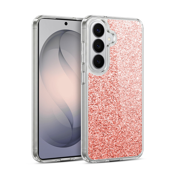 PLdesign Sparkly Coral Light Pink Soft Gel Case for Samsung Galaxy S26 Plus