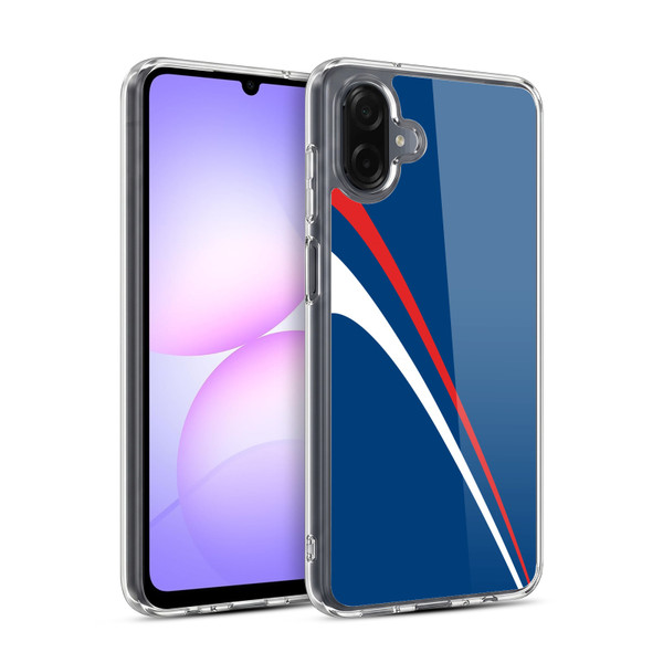 Ameritech Graphics Red And White Lines Soft Gel Case for Samsung Galaxy A07 4G
