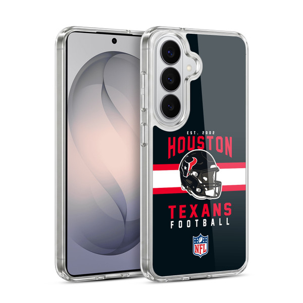 NFL Houston Texans Graphics Helmet Typography Soft Gel Case for Samsung Galaxy S26 Plus