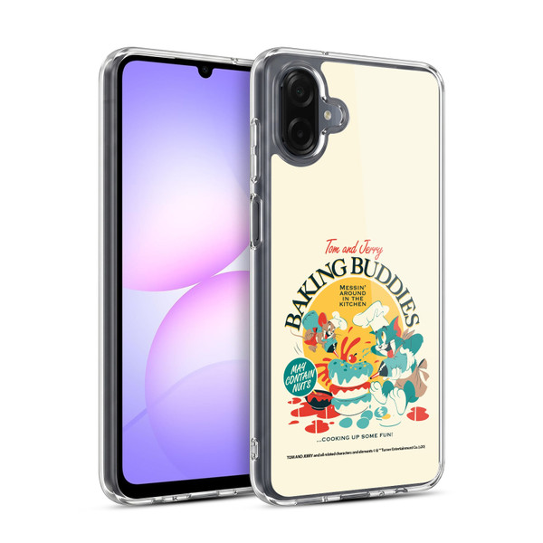 Tom and Jerry Retro Baking Buddies Soft Gel Case for Samsung Galaxy A07 4G