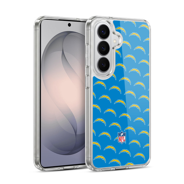 NFL Los Angeles Chargers Artwork Patterns Soft Gel Case for Samsung Galaxy S26 Plus