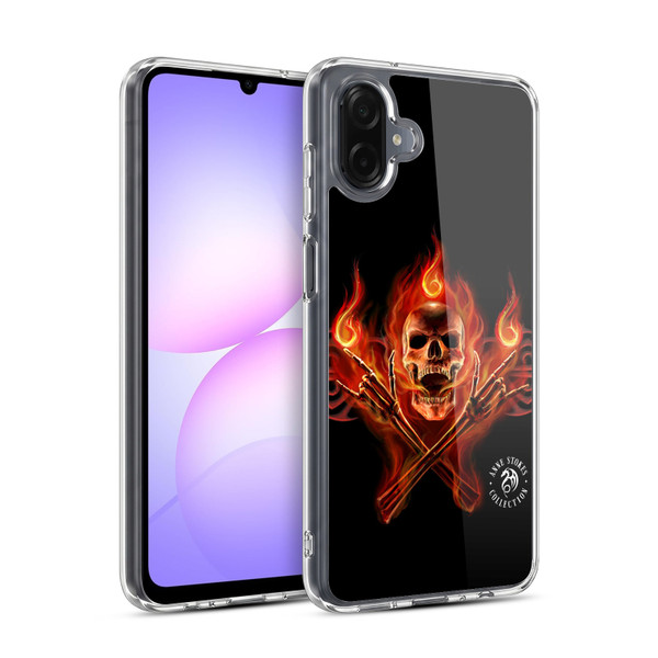 Anne Stokes Fire Tribal Hell Skull Soft Gel Case for Samsung Galaxy A07 4G