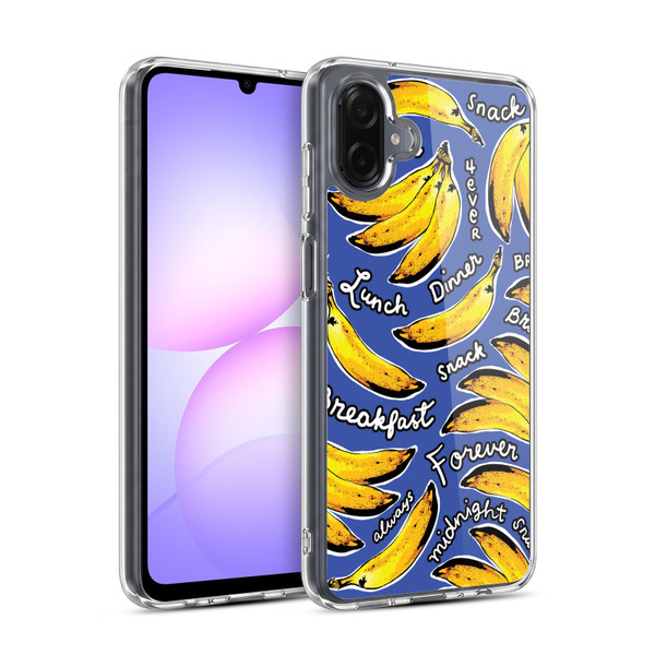 Head Case Designs Bananas Blue Soft Gel Case for Samsung Galaxy A07 4G