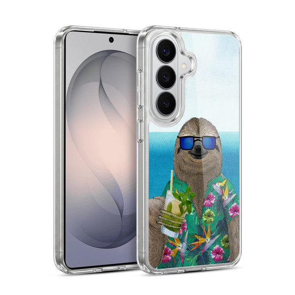 Barruf Animals Sloth In Summer Soft Gel Case for Samsung Galaxy S26