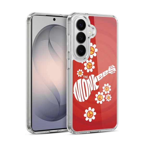 The Monkees Graphics Pattern In Red Soft Gel Case for Samsung Galaxy S26 Plus