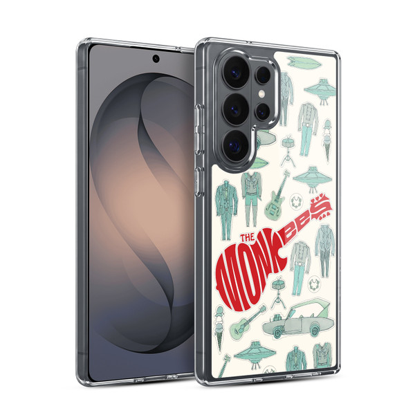 The Monkees Graphics Pattern Soft Gel Case for Samsung Galaxy S26 Ultra