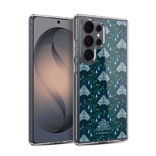Episodic Drawing Spooky Patterns Angel Moth Soft Gel Case for Samsung Galaxy S26 Ultra