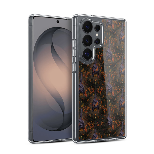 Episodic Drawing Spooky Patterns Autumn Bat Soft Gel Case for Samsung Galaxy S26 Ultra