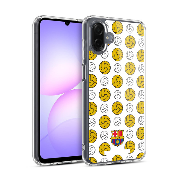 FC Barcelona Campions Ball Pattern Soft Gel Case for Samsung Galaxy A07 4G