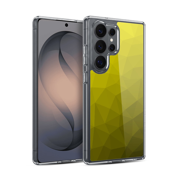 PLdesign Geometric Patterns Yellow Gradient Mesh Soft Gel Case for Samsung Galaxy S26 Ultra