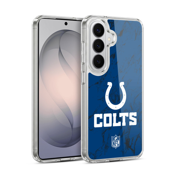NFL Indianapolis Colts Graphics Coloured Marble Soft Gel Case for Samsung Galaxy S26