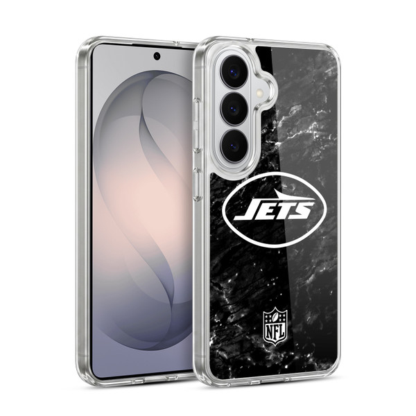 NFL New York Jets Artwork Marble Soft Gel Case for Samsung Galaxy S26 Plus