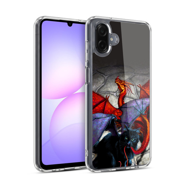 Stanley Morrison Dragons 3 Bat Winged Cat Vs Red Soft Gel Case for Samsung Galaxy A07 4G