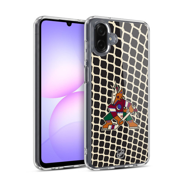 NHL Arizona Coyotes Net Pattern Soft Gel Case for Samsung Galaxy A07 4G