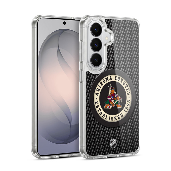 NHL Arizona Coyotes Puck Texture Soft Gel Case for Samsung Galaxy S26