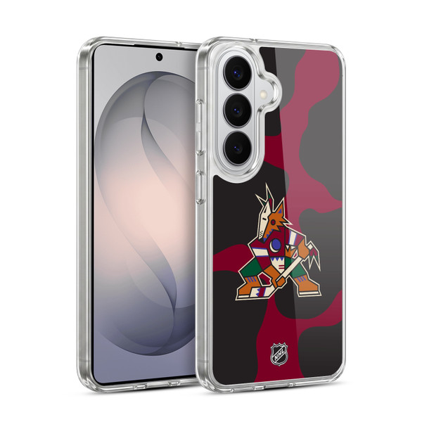 NHL Arizona Coyotes Cow Pattern Soft Gel Case for Samsung Galaxy S26 Plus