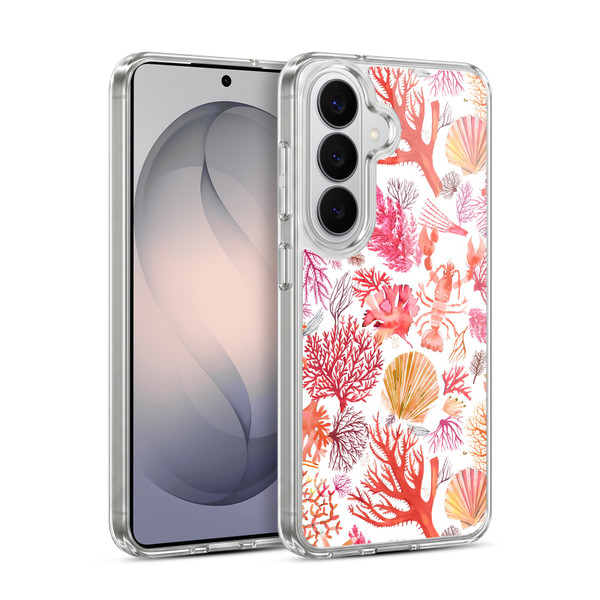 Ninola Ocean Orange Corals Soft Gel Case for Samsung Galaxy S26 Plus