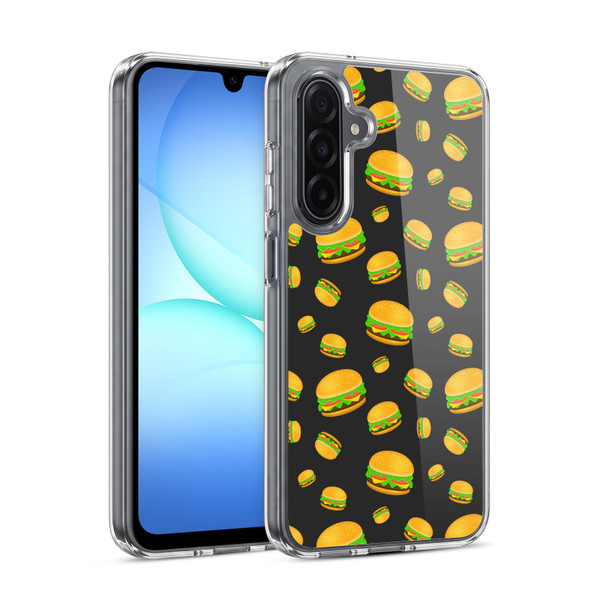 PLdesign Food Patterns Cool Fun Burger Soft Gel Case for Samsung Galaxy A17 4G / 5G