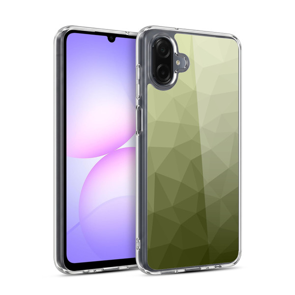 PLdesign Geometric Patterns Army Green Gradient Mesh Soft Gel Case for Samsung Galaxy A07 4G