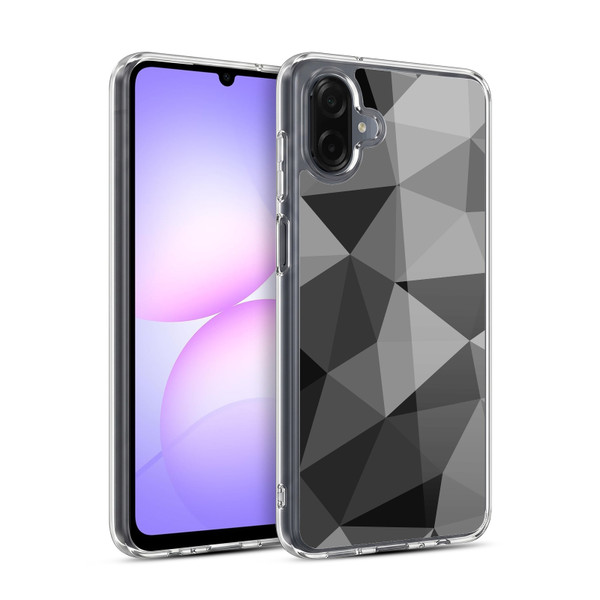 PLdesign Geometric Patterns Dark Gray Mesh Soft Gel Case for Samsung Galaxy A07 4G
