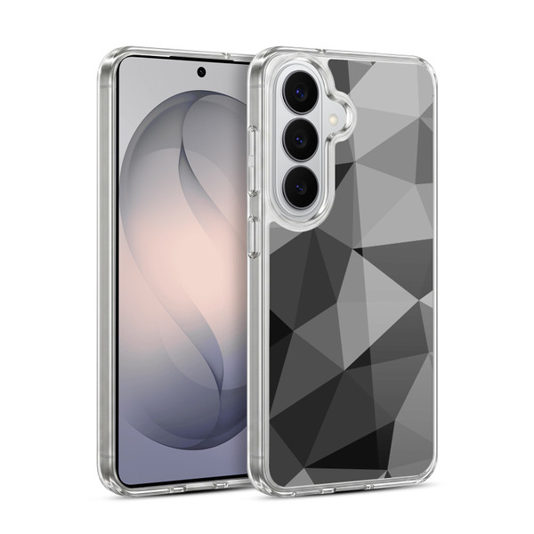 PLdesign Geometric Patterns Dark Gray Mesh Soft Gel Case for Samsung Galaxy S26 Plus