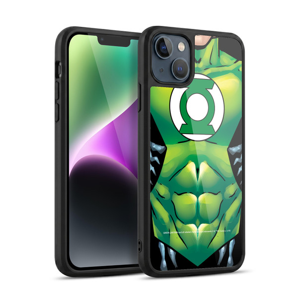 Green Lantern DC Comics Logos Uniform Gel Armour Case For Apple iPhone 14 Plus