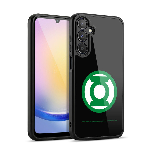 Green Lantern DC Comics Logos Black Gel Armour Case For Samsung Galaxy A25 5G
