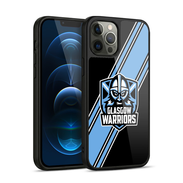 Glasgow Warriors Logo 2 Diagonal Stripes Gel Armour Case For Apple iPhone 12 Pro Max