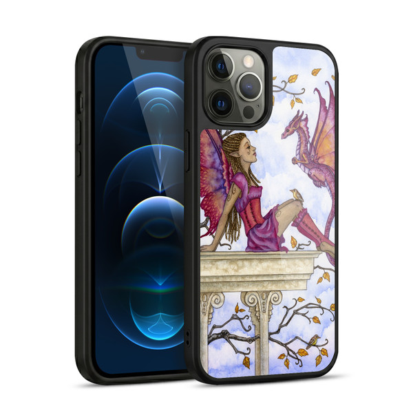 Amy Brown Lovely Fairies Purple Pixie Gel Armour Case For Apple iPhone 12 Pro Max