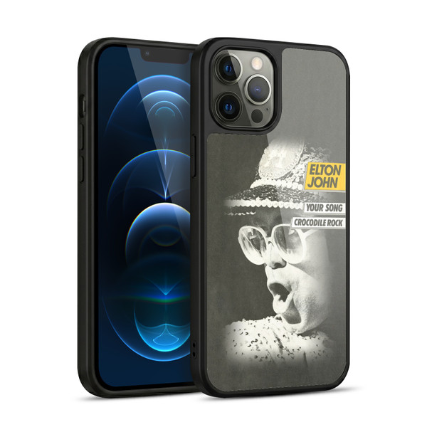 Elton John Artwork Your Song Single Gel Armour Case For Apple iPhone 12 Pro Max