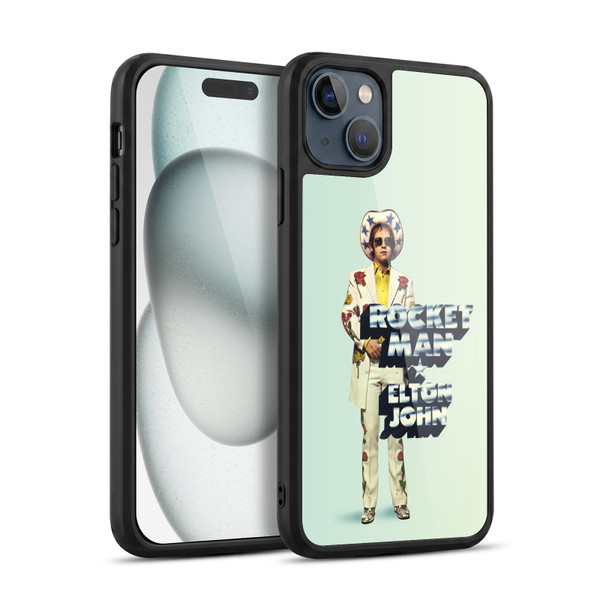 Elton John Artwork Rocket Man Single Gel Armour Case For Apple iPhone 15 Plus