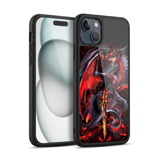 Ruth Thompson Dragons with Swords Widow Blade Gel Armour Case For Apple iPhone 15 Plus