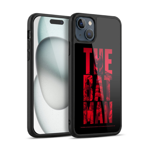 The Batman Neo-Noir Graphics Typography Gel Armour Case For Apple iPhone 15 Plus