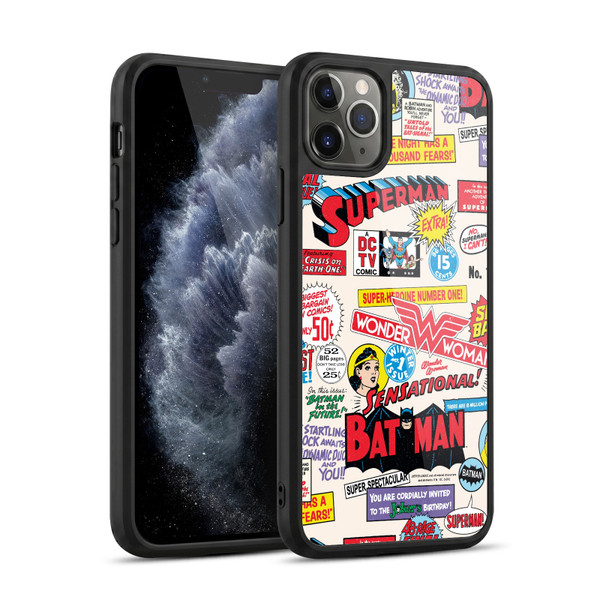 Justice League DC Comics 90th Anniversary Logo Pattern Gel Armour Case For Apple iPhone 11 Pro Max