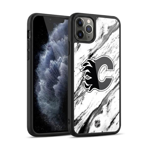 NHL Calgary Flames Marble Gel Armour Case For Apple iPhone 11 Pro Max
