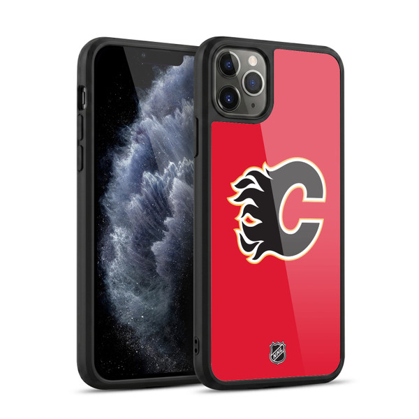 NHL Calgary Flames Plain Gel Armour Case For Apple iPhone 11 Pro Max