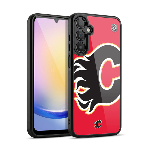 NHL Calgary Flames Oversized Gel Armour Case For Samsung Galaxy A25 5G
