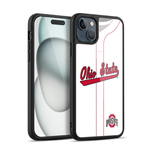 Ohio State University Jersey Baseball Home Gel Armour Case For Apple iPhone 15 Plus