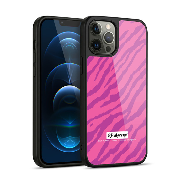P.D. Moreno Patterns Pink Zebra Gel Armour Case For Apple iPhone 12 Pro Max