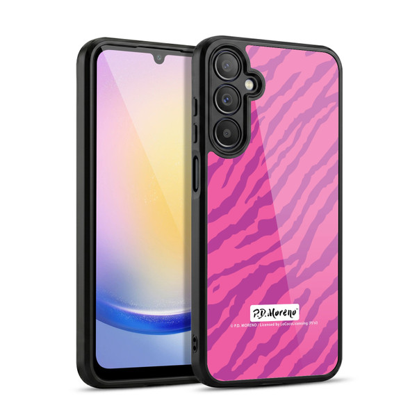 P.D. Moreno Patterns Pink Zebra Gel Armour Case For Samsung Galaxy A25 5G