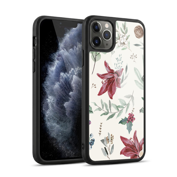 Anis Illustration Floral Pattern Christmas Eucalyptus Gel Armour Case For Apple iPhone 11 Pro Max