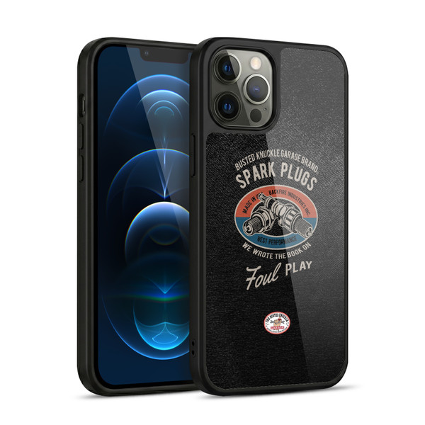 Busted Knuckle Garage Graphics Spark Plugs Gel Armour Case For Apple iPhone 12 Pro Max