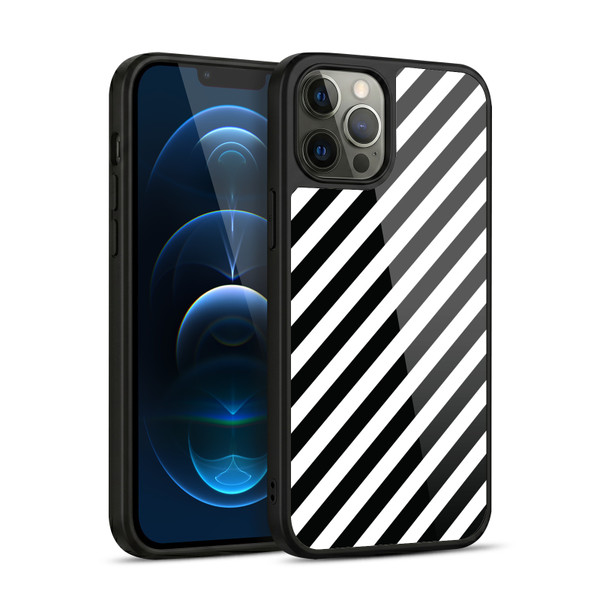 Head Case Designs Black And White Patterns Zebra Print Gel Armour Case For Apple iPhone 12 Pro Max