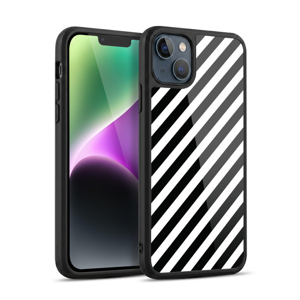 Head Case Designs Black And White Patterns Zebra Print Gel Armour Case For Apple iPhone 14 Plus